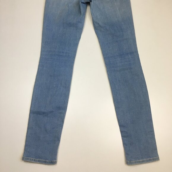 FRAME Denim 5 Pocket Echo Park Wash Le Skinny De Jeanne Distressed Jeans - Picture 10 of 12